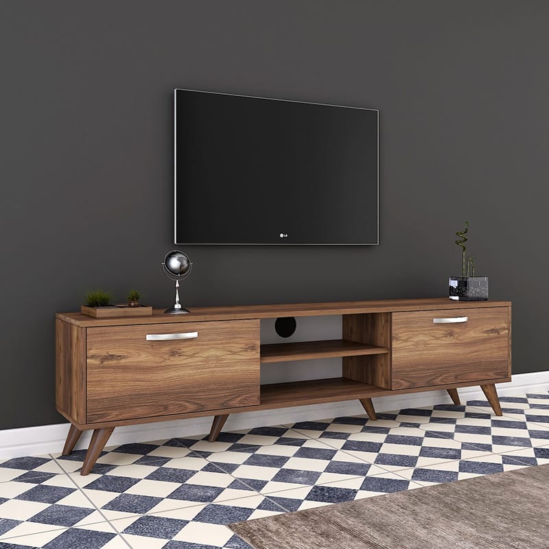 Έπιπλο τηλεόρασης Sabian καρυδί 180x35x48,5εκ - Image 2