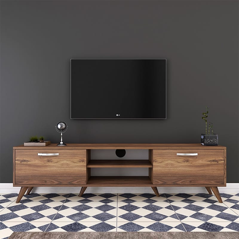 Έπιπλο τηλεόρασης Sabian καρυδί 180x35x48,5εκ - Image 4