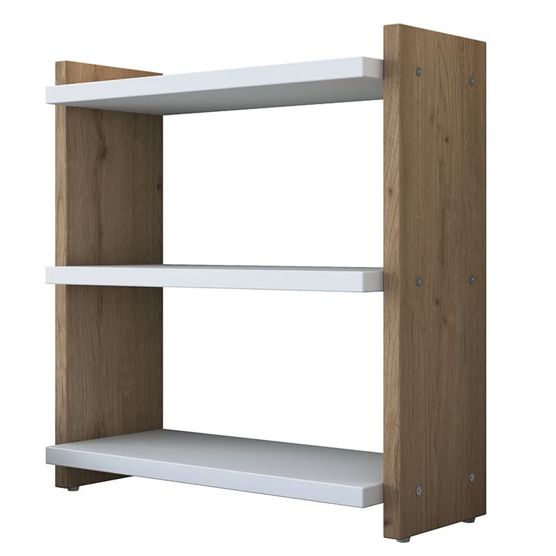 Ραφιέρα Anthia καρυδί-λευκό 43.5x15x45εκ - Image 4