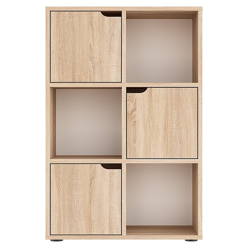 Βιβλιοθήκη Bookel μελαμίνης σε sonoma απόχρωση 59.5x27.5x89εκ - Image 3