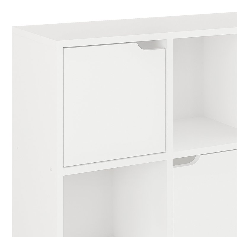 Βιβλιοθήκη Bookel σε λευκή απόχρωση 88.5x27.5x89.3εκ - Image 4