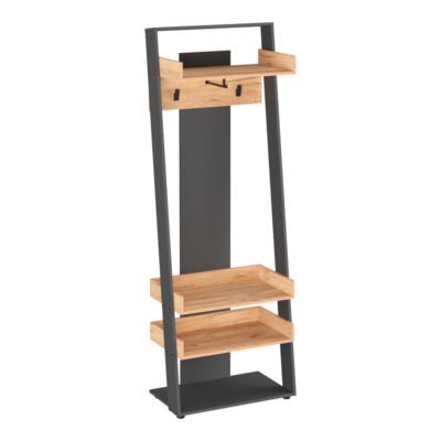 Έπιπλο εισόδου Sciove σε ανθρακί-φυσική απόχρωση 70x40x200εκ