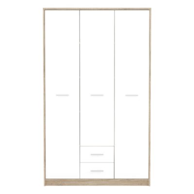 Ντουλάπα ρούχων Serenity τρίφυλλη sonoma-λευκό 118.5x54x196.5εκ