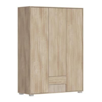 Ντουλάπα Bruse μελαμίνη σε sonoma-SONOMA απόχρωση 148.5x56.5x203.2εκ