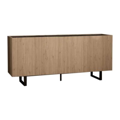 Μπουφές Kioubo μελαμίνης SONOMA-μαύρο 180x42x80εκ
