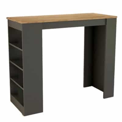 Τραπέζι μπαρ Birma σε SONOMA-ανθρακί απόχρωση 120x51.5x102εκ