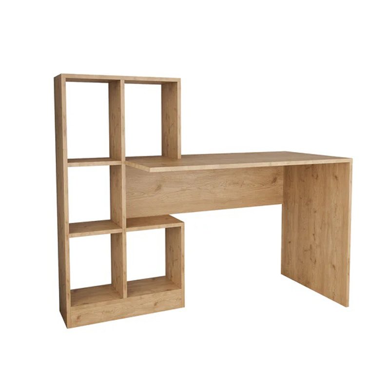 Γραφείο εργασίας με βιβλιοθήκη Dustin σε SONOMA απόχρωση 118x56x112εκ