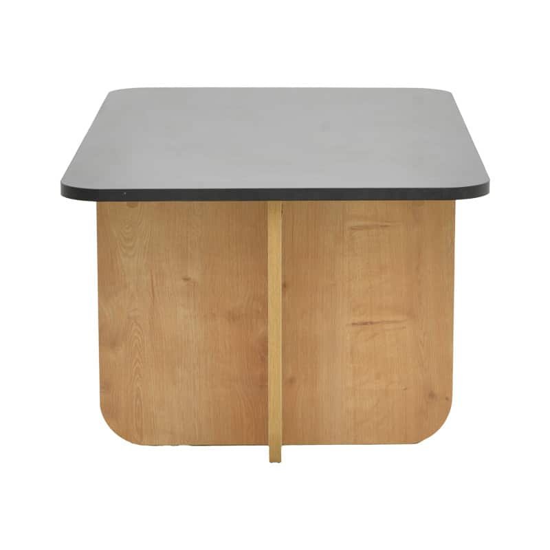 Τραπέζι Beca σε SONOMA-μαύρο απόχρωση 100x60x42εκ - Image 3