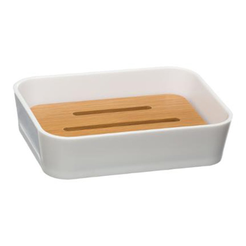 Σετ αξεσουάρ μπάνιου Nature 2τμχ pp χρώμα λευκό - Image 3