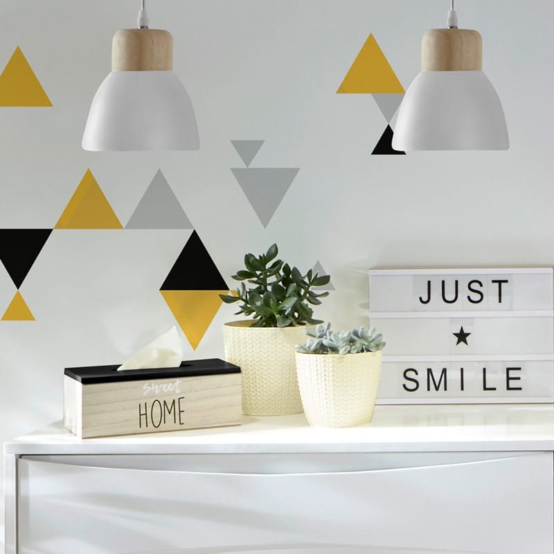 Φωτιστικό οροφής μονόφωτο Desy Ε14 χρώμα λευκό-φυσικό Φ15x99εκ - Image 2