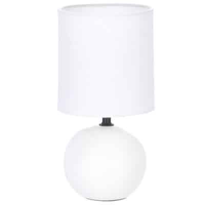 Επιτραπέζιο φωτιστικό PWL-1210 Ε14 60W κεραμικό ματ λευκό Φ13x25εκ