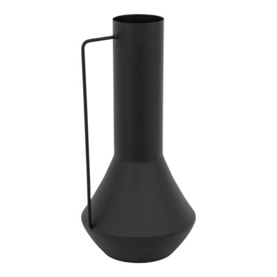 Βάζο Genmary μεταλλικό σε μαύρη απόχρωση Φ17x34.5εκ