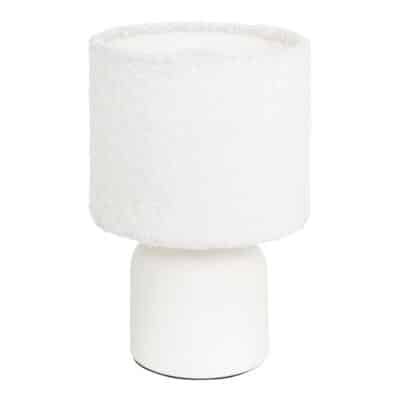 Επιτραπέζιο φωτιστικό Jela σε λευκή απόχρωση Φ14x22εκ