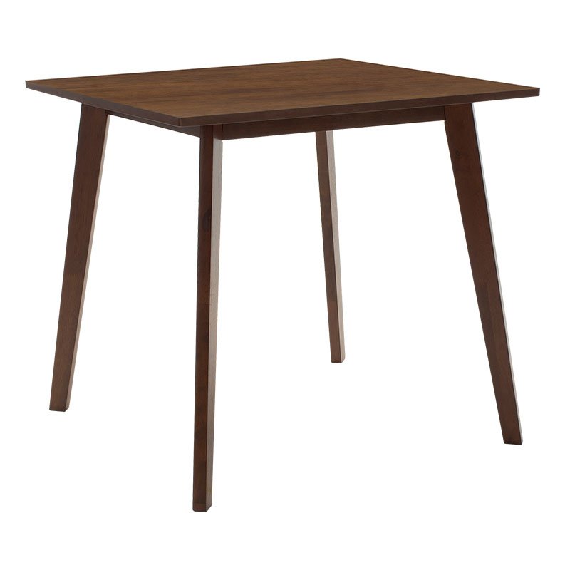 Tραπεζαρία Benson - Orlean σετ 5τμχ καρυδί - ύφασμα μπεζ 80x80x75εκ - Image 3