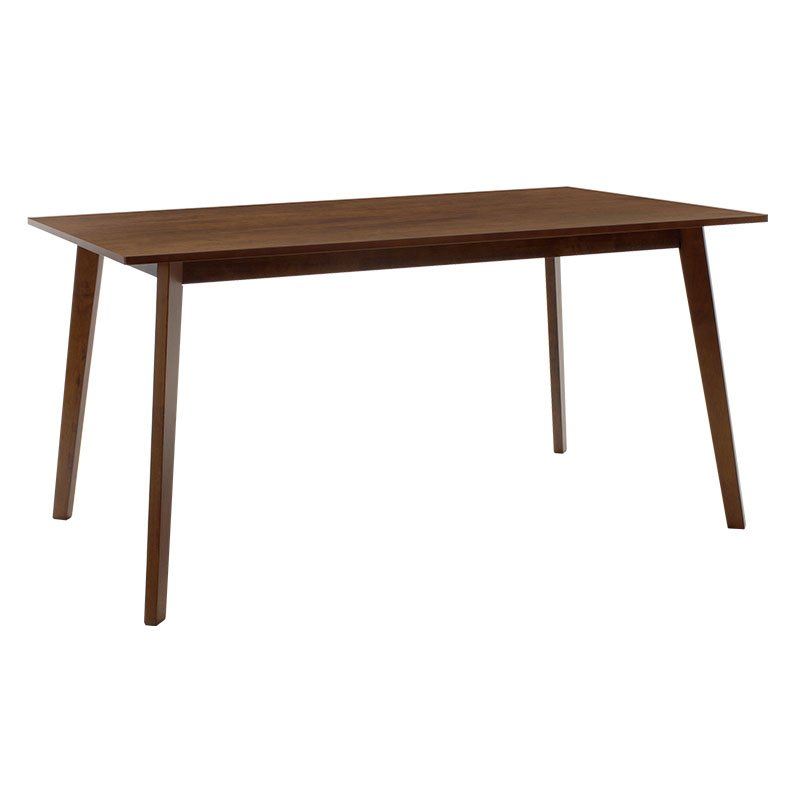 Tραπεζαρία Benson - Orlean σετ 7τμχ καρυδί - ύφασμα μπεζ 150x90x75εκ - Image 3