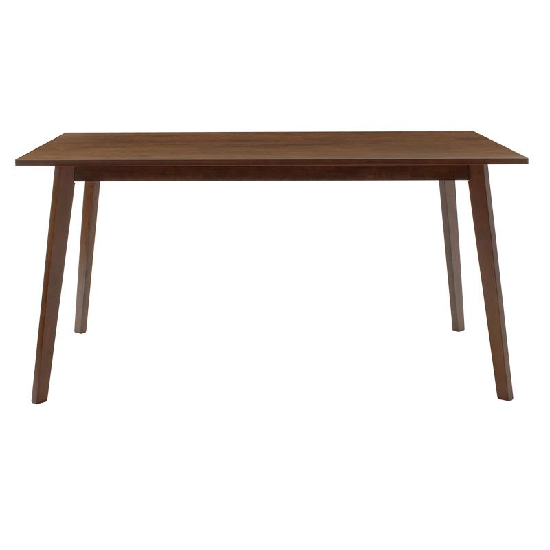 Tραπεζαρία Benson - Orlean σετ 7τμχ καρυδί - ύφασμα μπεζ 150x90x75εκ - Image 4