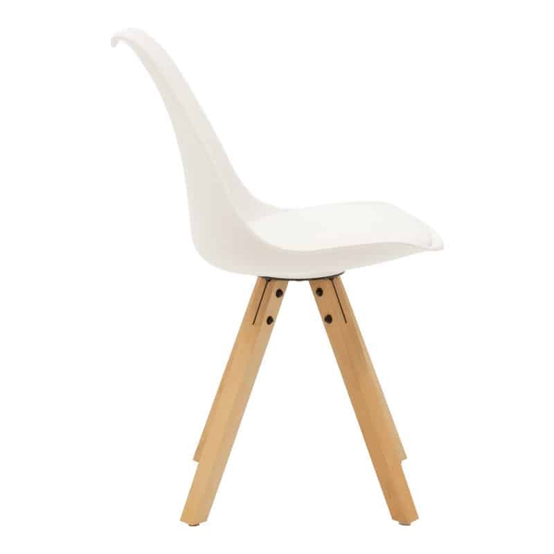 Τραπεζαρία Quana-Caron σετ 5τεμ γυάλινο 8χιλ διάφανο - λευκό πόδι 120x70x75εκ - Image 4