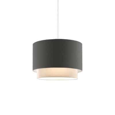 Φωτιστικό οροφής Tachi Ε27 σε ανθρακί-κρέμα απόχρωση Φ30x20εκ