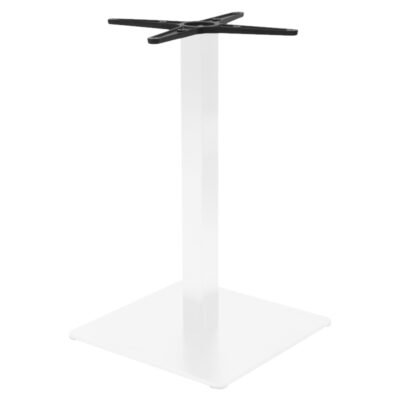Βάση τραπεζιού bar Stofan μεταλλική λευκή-μαύρη 45x45x108εκ