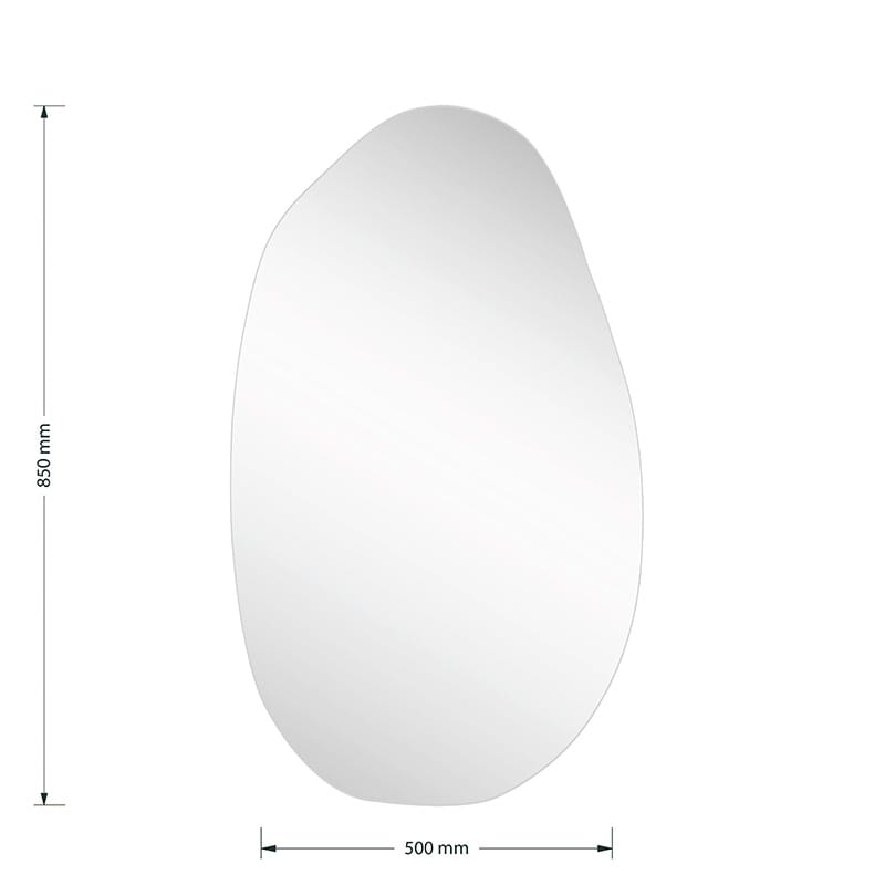 Καθρέπτης Frameless 2 μαύρο 50x1.2x85εκ - Image 3