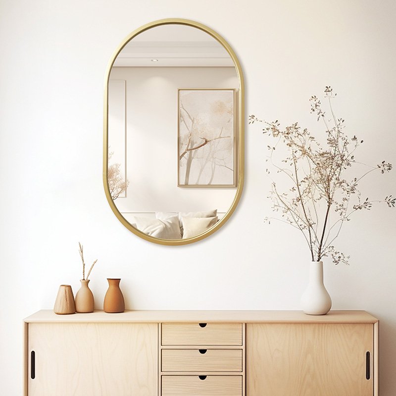 Καθρέπτης Ellipse χρυσό 50x2x80εκ - Image 2