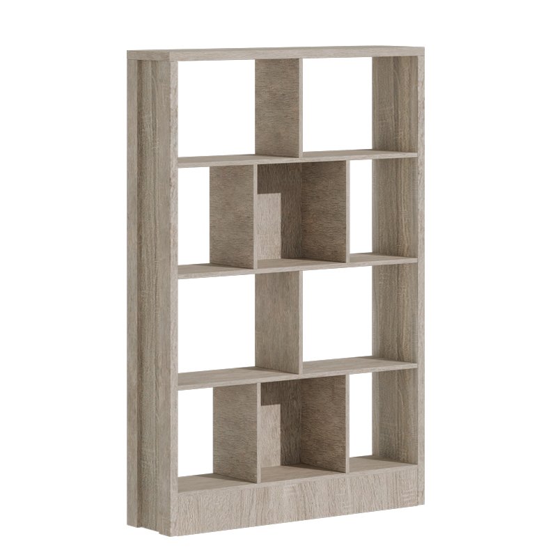 Βιβλιοθήκη Dividre sonoma SONOMA μελαμίνης 120x30x181εκ
