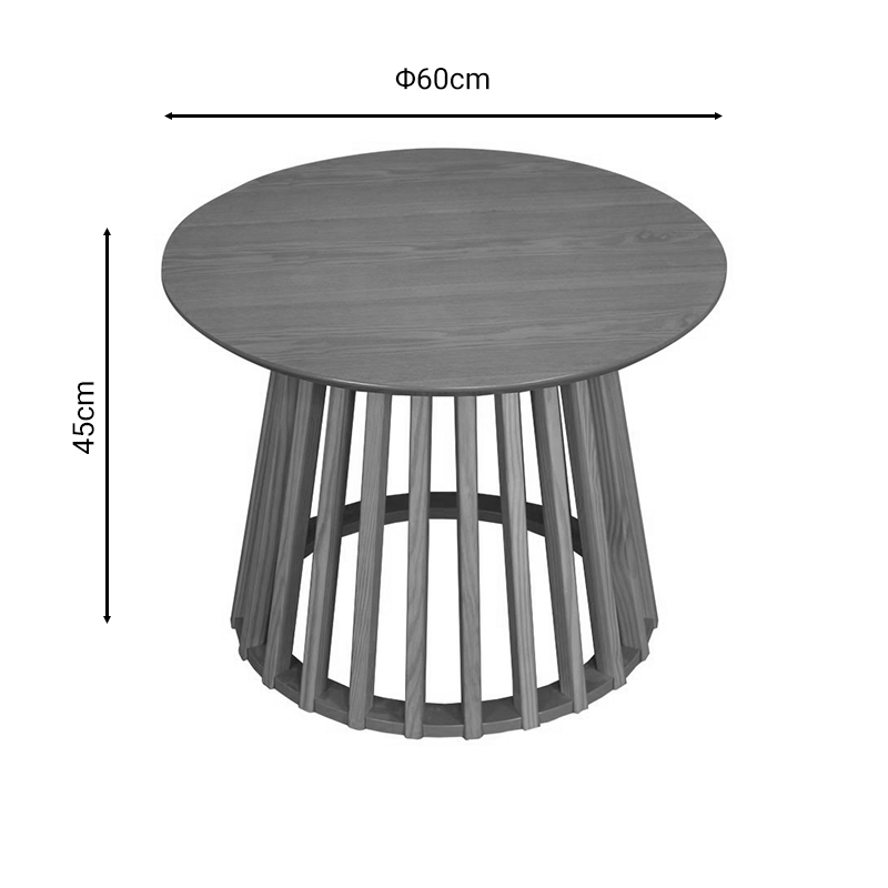Τραπέζι σαλονιού Domonic φυσικό Φ60x45εκ - Image 4