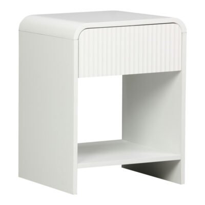 Κομοδίνο Zeplen MDF σε λευκή απόχρωση 40x40x53εκ