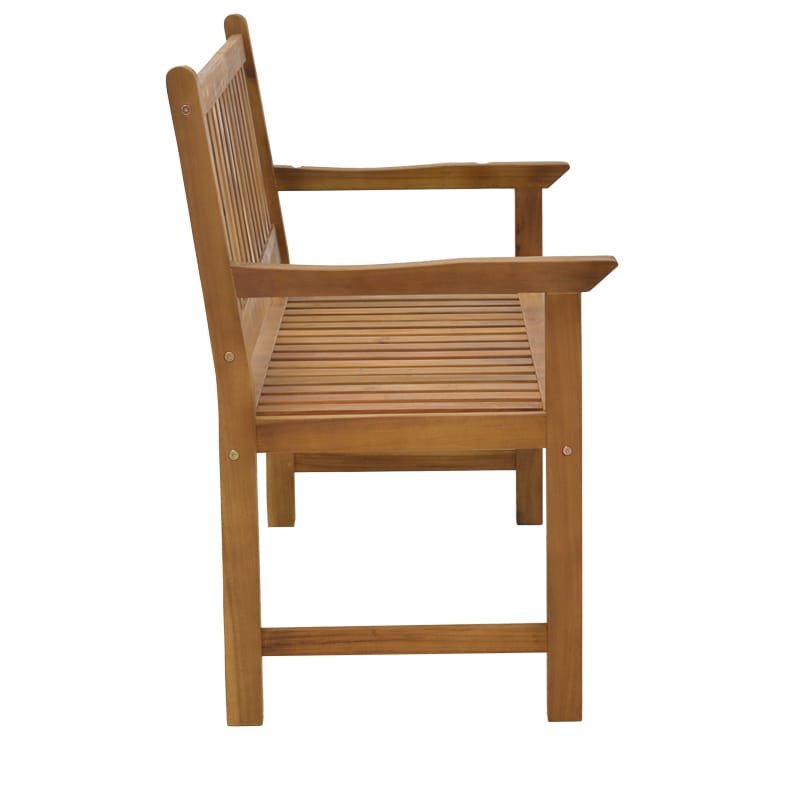Παγκάκι διθέσιο Trico ξύλο ακακίας φυσικό 120x62x95εκ - Image 3