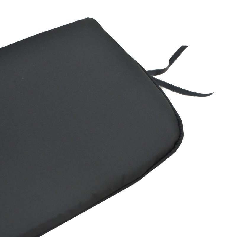 Μαξιλάρι καρέκλας Pildo μαύρο ύφασμα 43x40x3εκ - Image 3