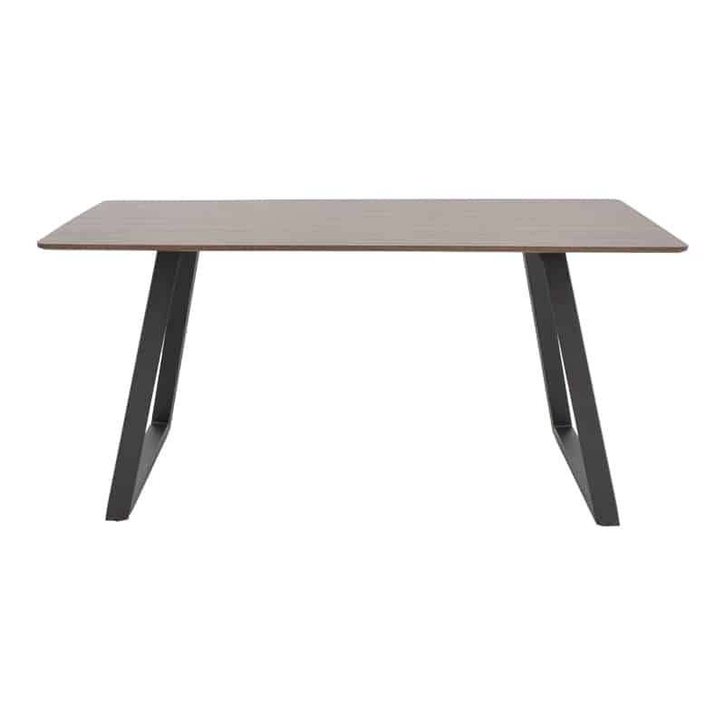 Τραπέζι Winor καρυδί mdf-πόδι μαύρο μεταλλικό 160x90x75εκ - Image 2