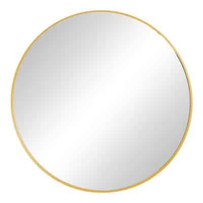 Καθρέπτης Emmett Inart χρυσό αλουμίνιο Φ80x2.5εκ