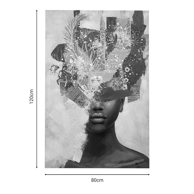 Πίνακας σε καμβά Drenia Inart 80x3x120εκ - Image 2