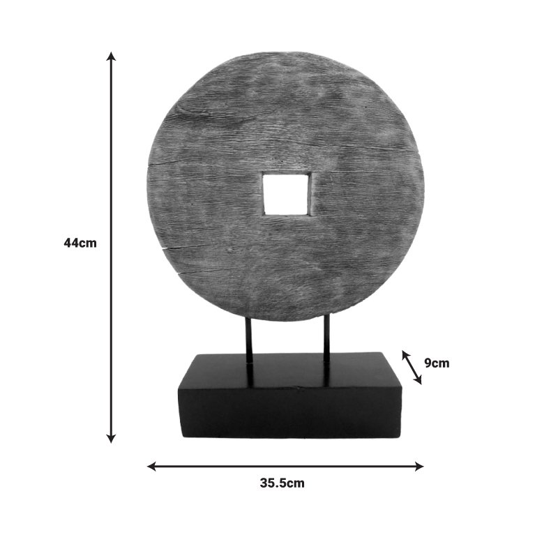 Επιτραπέζιο διακοσμητικό Cart Inart φυσικό μάνγκο ξύλο-μέταλλο 35.5x9x44εκ - Image 2