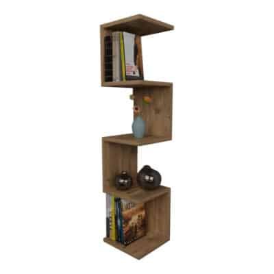 Ραφιέρα τοίχου Zigzag SONOMA μελαμίνης 25x25x109εκ