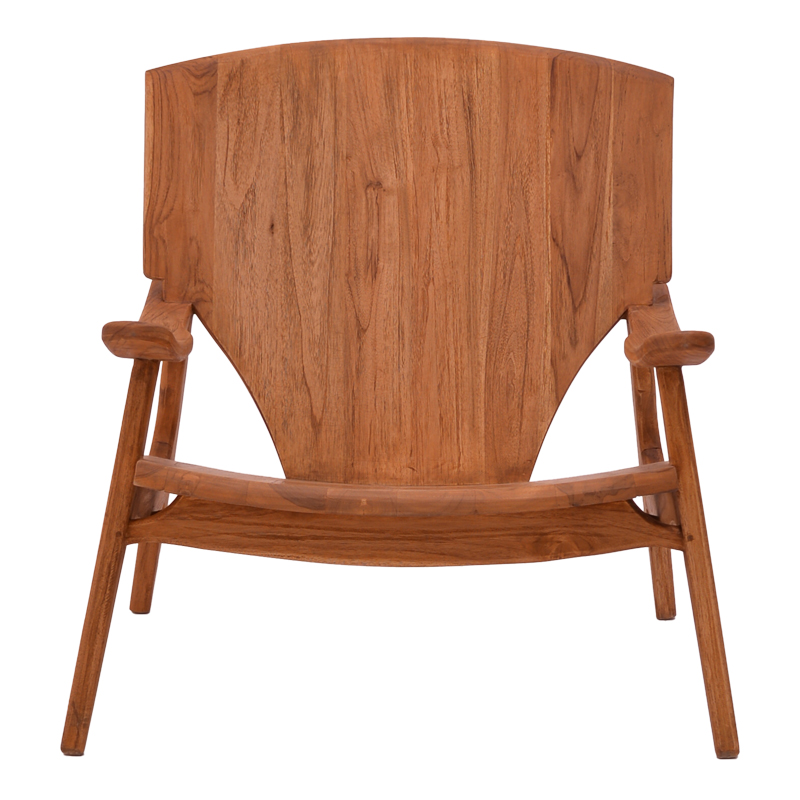 Πολυθρόνα Brazin φυσικό teak ξύλο 72x71x77εκ - Image 4