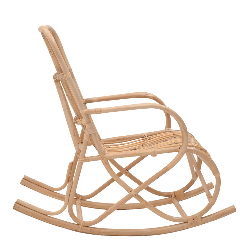 Κουνιστή πολυθρόνα Cormeny rattan σε φυσική απόχρωση 108x71x103εκ - Image 3