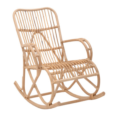 Κουνιστή πολυθρόνα Cormeny rattan σε φυσική απόχρωση 108x71x103εκ