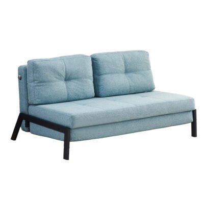 Καναπές-κρεβάτι Hafrene ύφασμα σε πετρόλ απόχρωση 151x94x71εκ