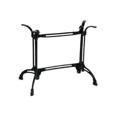 Βάση τραπεζιού Basa μεταλλική σε μαύρη απόχρωση 82x50x71εκ