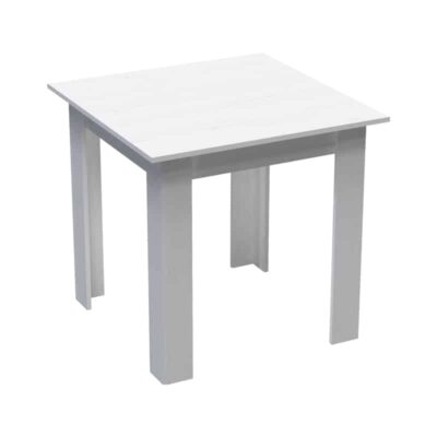 Τραπέζι Manka I σε λευκή απόχρωση 80x80x77εκ