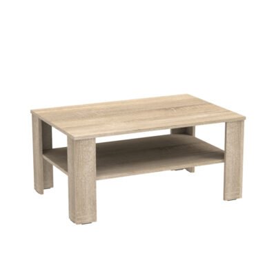 Τραπέζι σαλονιού Κhofi σε sonoma απόχρωση 90x60x42.3εκ