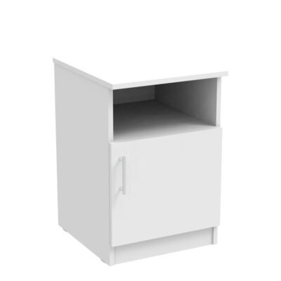 Κομοδίνο Galdi σε λευκή απόχρωση 40x45x60εκ