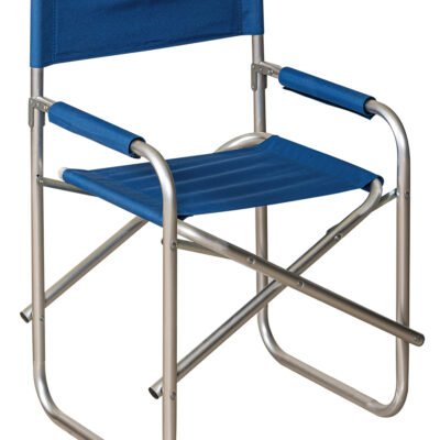 Μπλέ Πτυσσόμενο Καρεκλάκι Παραλίας Με Αλουμίνιο Σκελετό , 49(w) x 56(d) x 43/82(h)cm