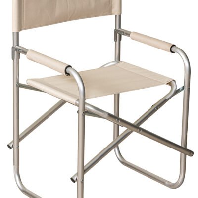 Λευκό Πτυσσόμενο Καρεκλάκι Παραλίας Με Αλουμίνιο Σκελετό , 49(w) x 56(d) x 43/82(h)cm