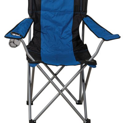 Μπλέ Πτυσσόμενο Καρεκλάκι Παραλίας - Camping Με Μεταλλικό Σκελετό , 49(w) x 82(d) x 45/88(h)cm