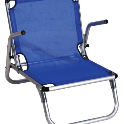 Μπλέ Πτυσσόμενη Καρέκλα Με Αλουμίνιο Σκελετό , 62(W) Χ 51(D) Χ 50(H)cm