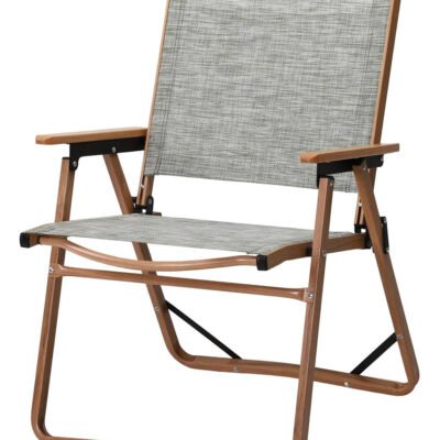 Πτυσσόμενο Καρεκλάκι Παραλίας Με Αλουμίνιο Σκελετό Και Πράσινο Μελανζέ Διάτρητο 2 x 1, 54(w) x 52(d) x 78(h)cm