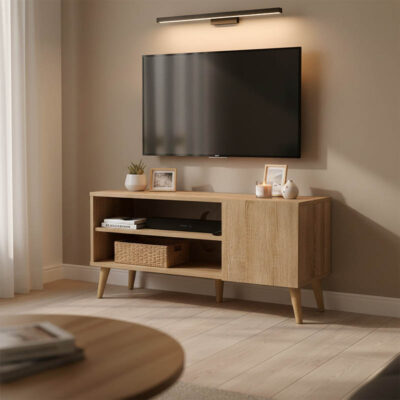 Έπιπλο τηλεόρασης Orianne σε sonoma απόχρωση 90x32x46εκ