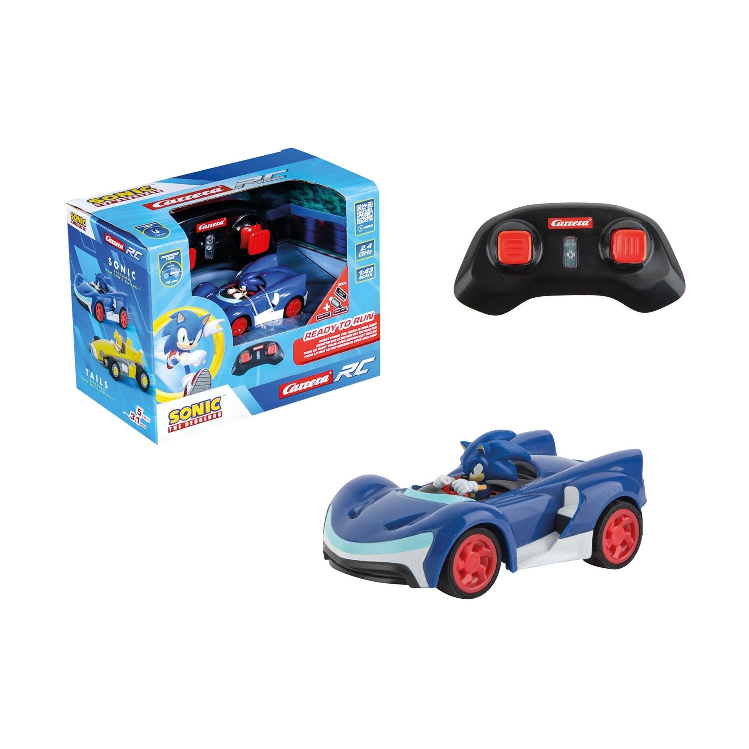 Carrera R/C Car:Team Sonic Racing™ Mini RC - 1:43 Sonic (370430022)